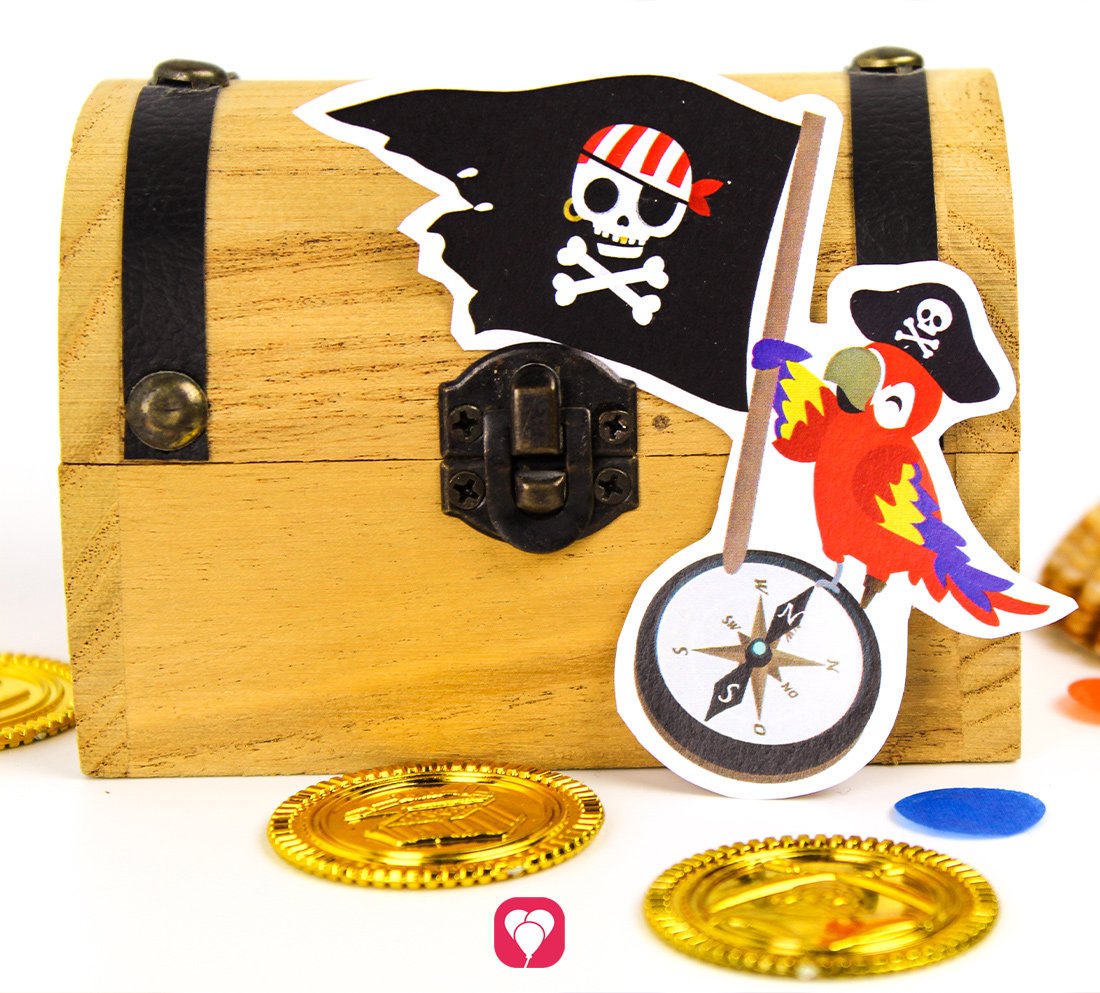 Piraten Geschenkaufkleber